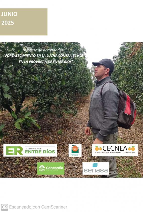  Informe monitoreo mes de Junio 2025: Lucha contra el HLB.
