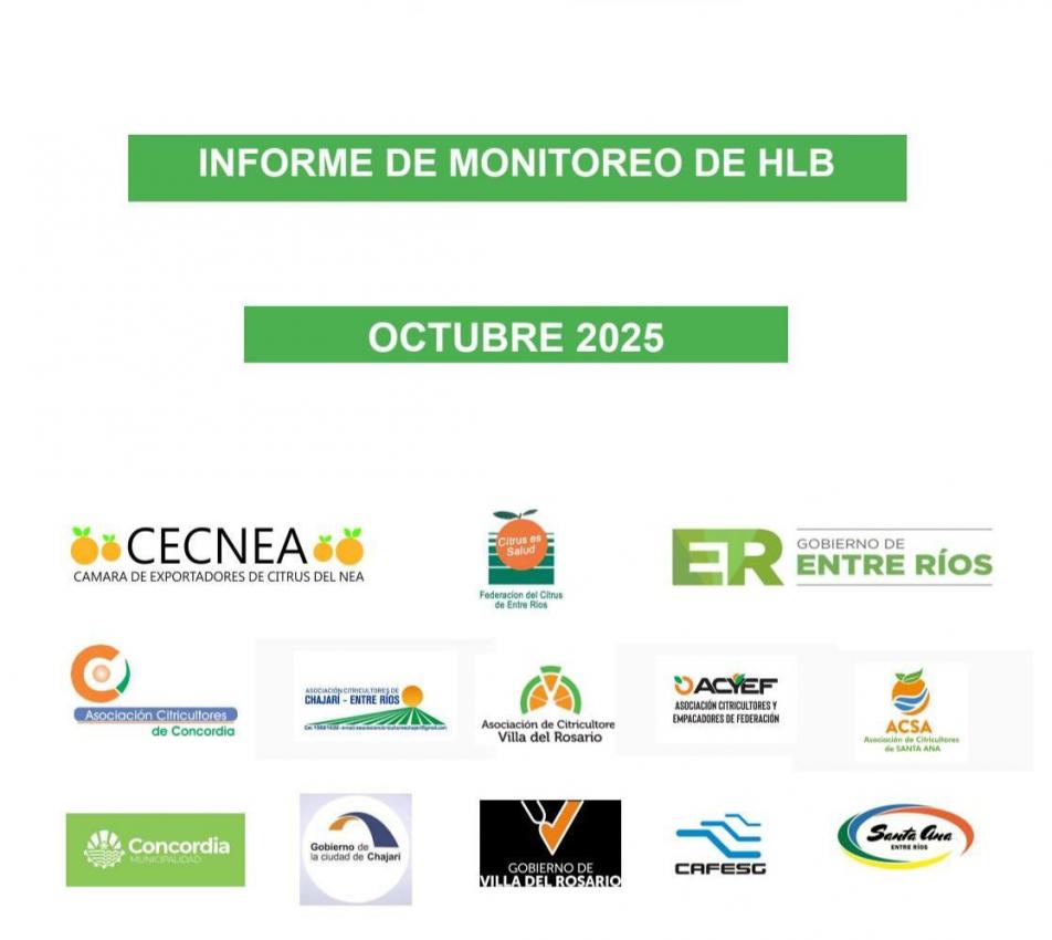  Informe monitoreo mes de Octubre 2025: Lucha contra el HLB.